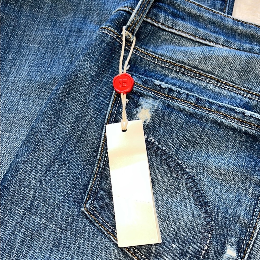 NWT Joe’s Jeans The Honey Curvy Booty Fit Shae Distressed Flare Denim Blue 29X34 - Picture 13 of 16
